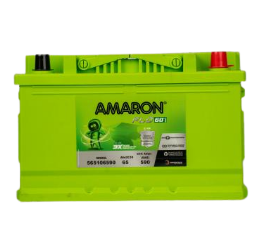AMRON FLO AAM-FL-565106590 65Ah Car Battery 30 +30 Month Warranty - Buy Online at Ajmera Tyres