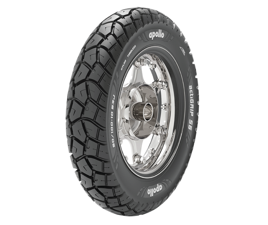 Apollo ACTIGIP S5 90-100-10 Tubeless Rear Scooter Tyre - Buy Online at Ajmera Tyres
