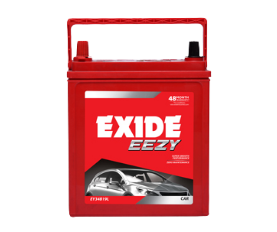 Exide EEZY FEY0-EY34B19L 33Ah Car Battery 24+24 Month Warranty - Buy Online at Ajmera Tyres