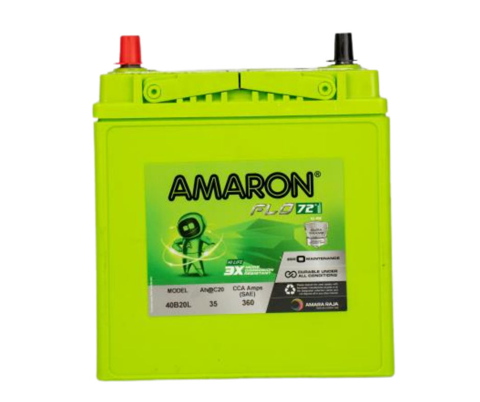 AMRON FLO AAM-FL-00040B20L 35Ah Car Battery - Buy Online at Ajmera Tyres