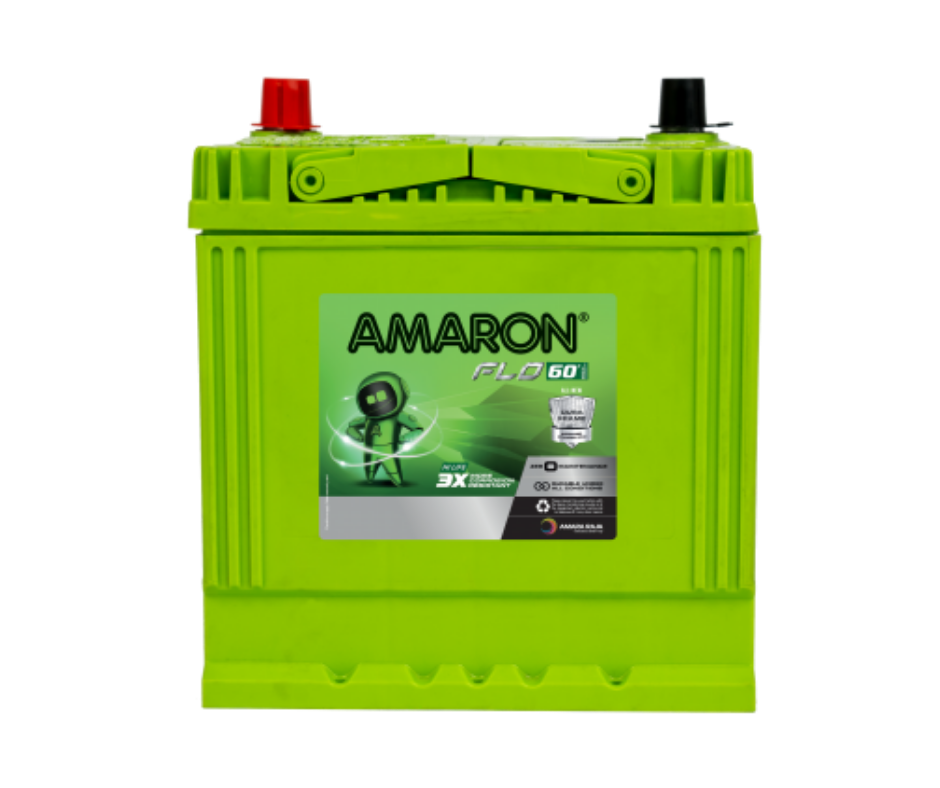AMRON FLO AAM-FL-0BH45D20L 45Ah Car Battery 30 +30 Month Warranty - Buy Online at Ajmera Tyres