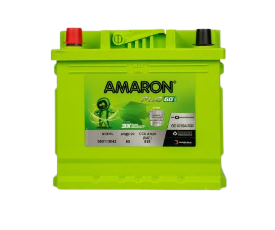 AMRON FLO AAM-FL-550113042 50Ah Car Battery 30 +30 Month Warranty - Buy Online at Ajmera Tyres