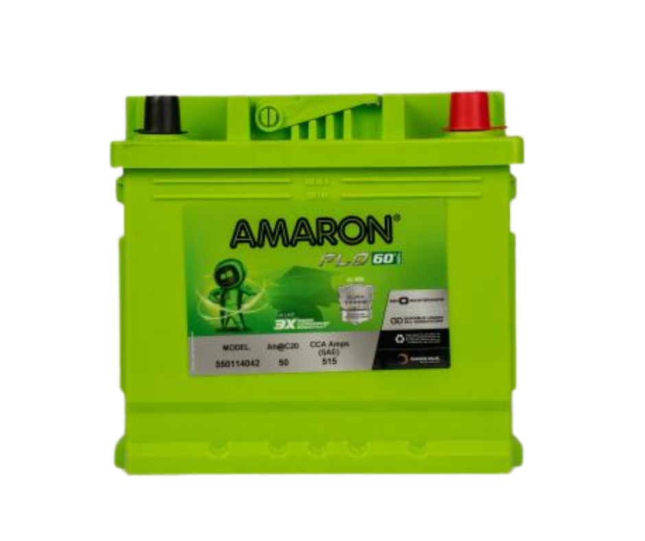 AMRON FLO AAM-FL-550114042 50Ah Car Battery 30 +30 Month Warranty - Buy Online at Ajmera Tyres