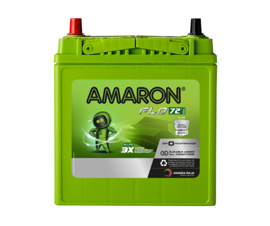 AMRON FLO AMS-FL-00042B20L 35Ah Car Battery 30 +30 Month Warranty - Buy Online at Ajmera Tyres