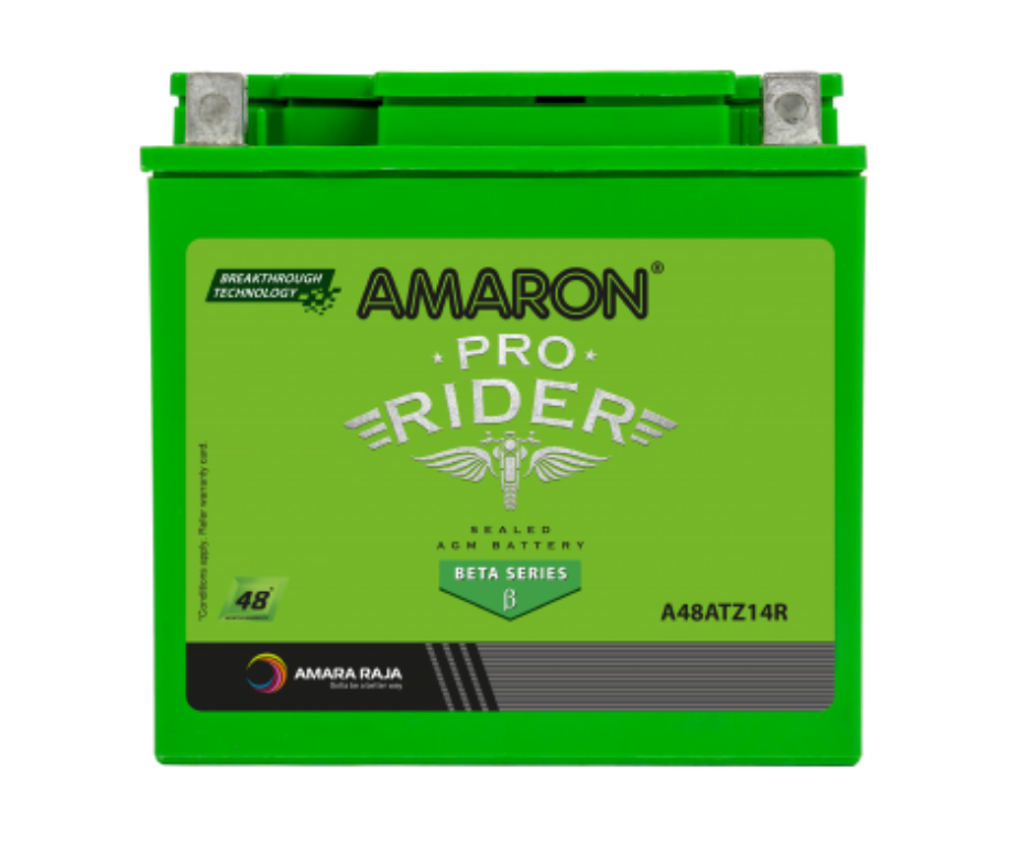 AMRON BETA AAM-BA-A48ATZ14R 12Ah Two Wheeler Battery - Buy Online at Ajmera Tyres