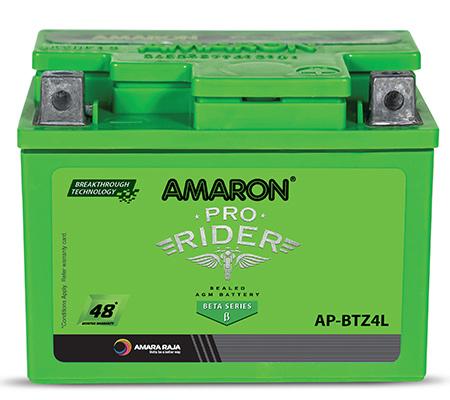 AMRON BETA ABR-PR-APBTZ4L 3Ah Two Wheeler Battery - Buy Online at Ajmera Tyres