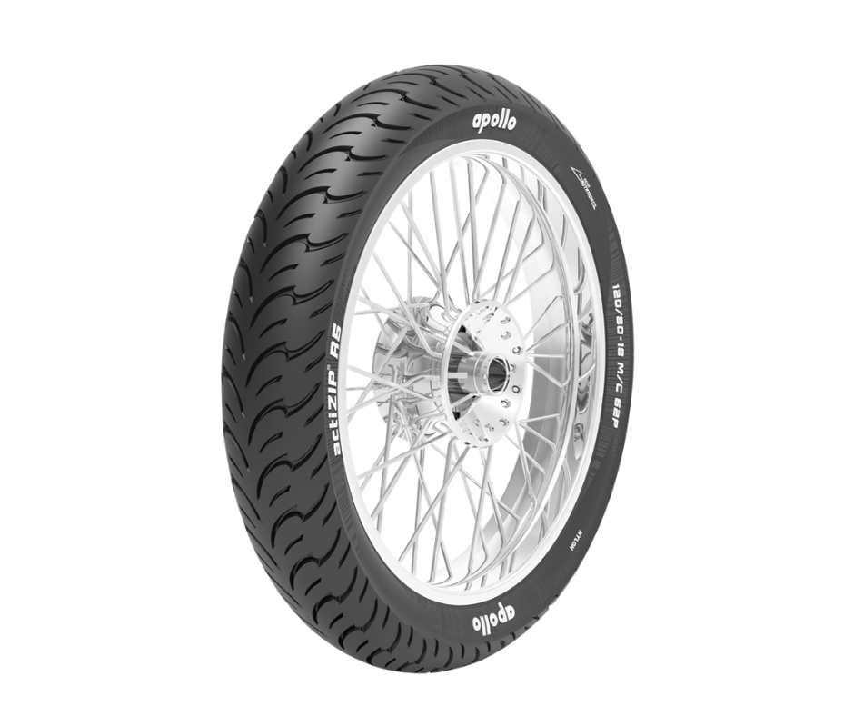 Apollo ACTIZIP 5 130-70-17 Tubeless Rear Motorcycle Tyre - Buy Online at Ajmera Tyres