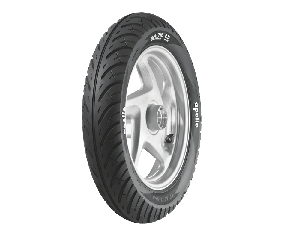 Apollo ACTIZIP S2 90-90-12 Tubeless Rear Scooter Tyre - Buy Online at Ajmera Tyres
