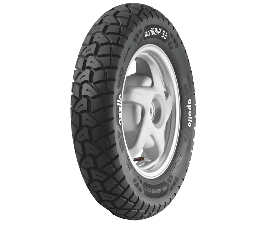 Apollo 350-10 ActiGIP S3 350-10 Tube Type Rear Scooter Tyre - Buy Online at Ajmera Tyres