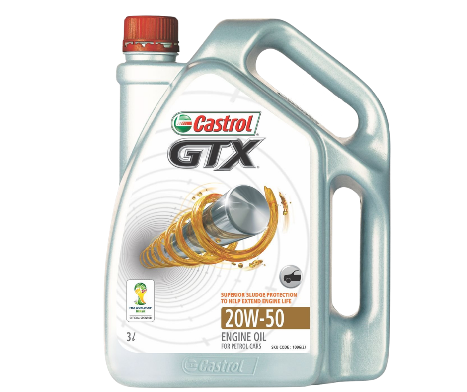 Castrol GTX 20W-50 Engine Oil 3 Lts