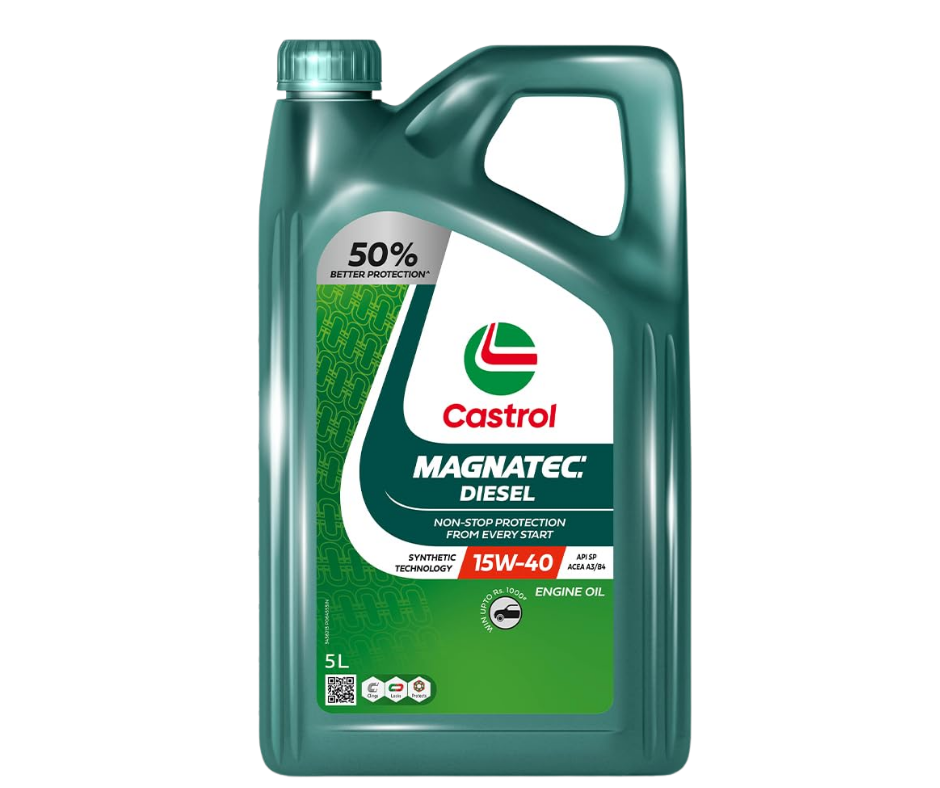 Castrol Magnatec Diesel 15W-40 5L Engine Oil - Buy Online at Ajmera Tyres
