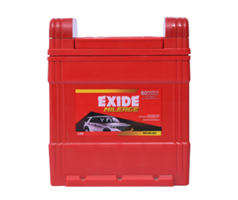Exide Milaze FML5-ML40LBH 40Ah Car Battery 30+30 Month Warranty - Buy Online at Ajmera Tyres