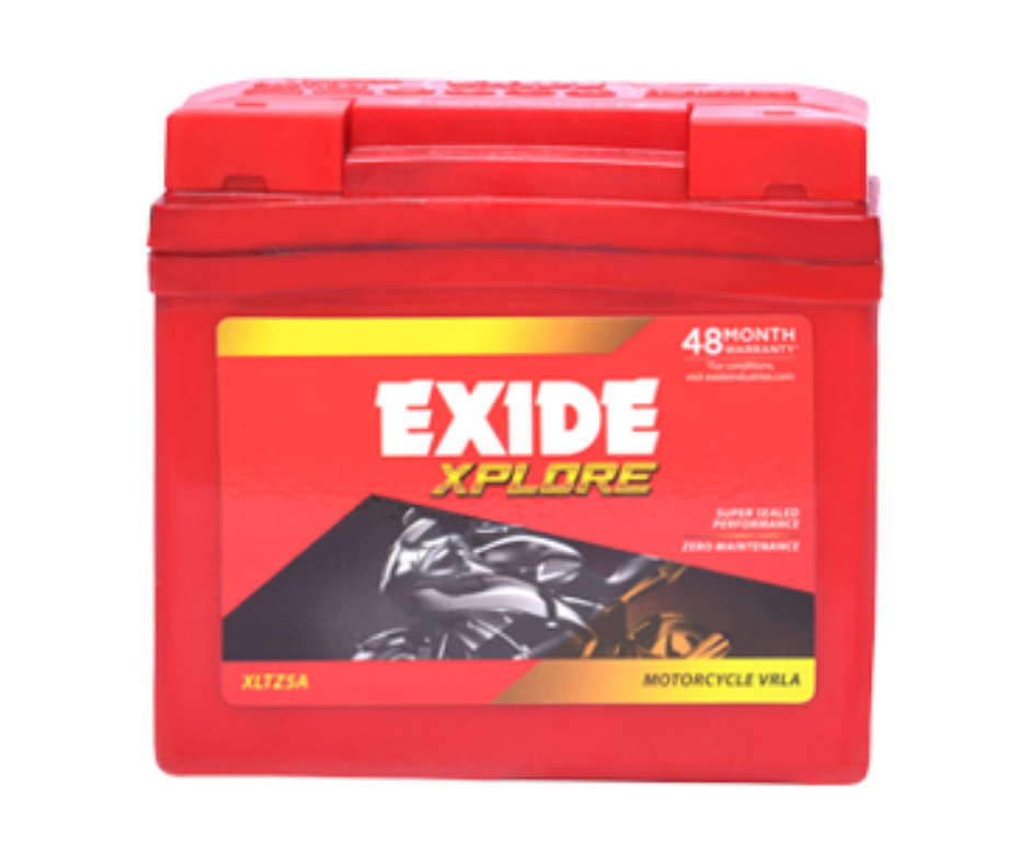 EXIDE XPLORE FXL0-XLTZ5 4Ah Two Wheeler Battery 24+24 Month Warranty - Buy Online at Ajmera Tyres
