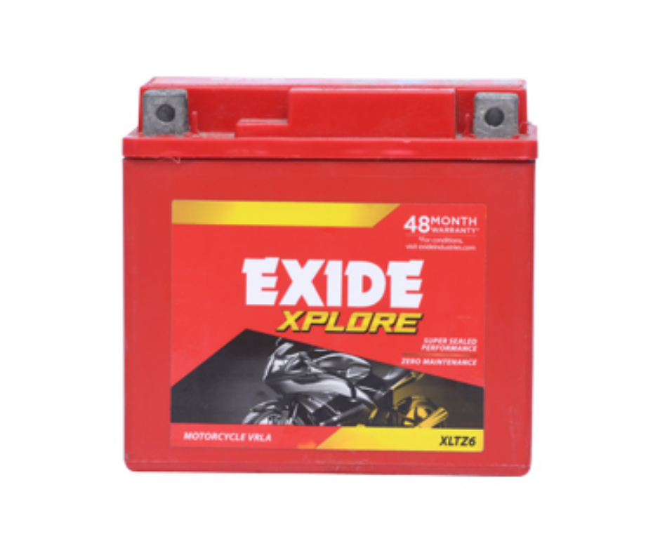 EXIDE XPLORE FXL0-XLTZ6 5Ah Two Wheeler Battery 24+24 Month Warranty - Buy Online at Ajmera Tyres