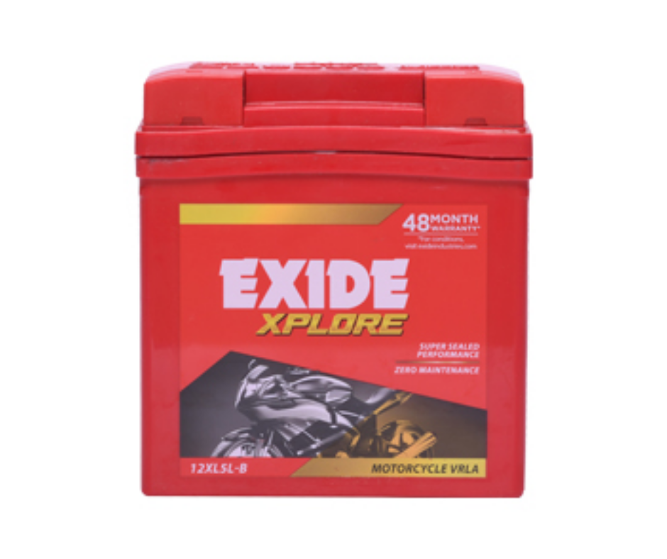 EXIDE XPLORE FXL5-12XL5L-B 5Ah Two Wheeler Battery 24+24 Month Warranty - Buy Online at Ajmera Tyres