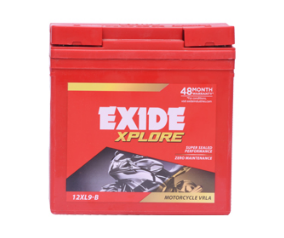 EXIDE XPLORE FXL5-12XL9-B 9Ah Two Wheeler Battery 24+24 Month Warranty - Buy Online at Ajmera Tyres