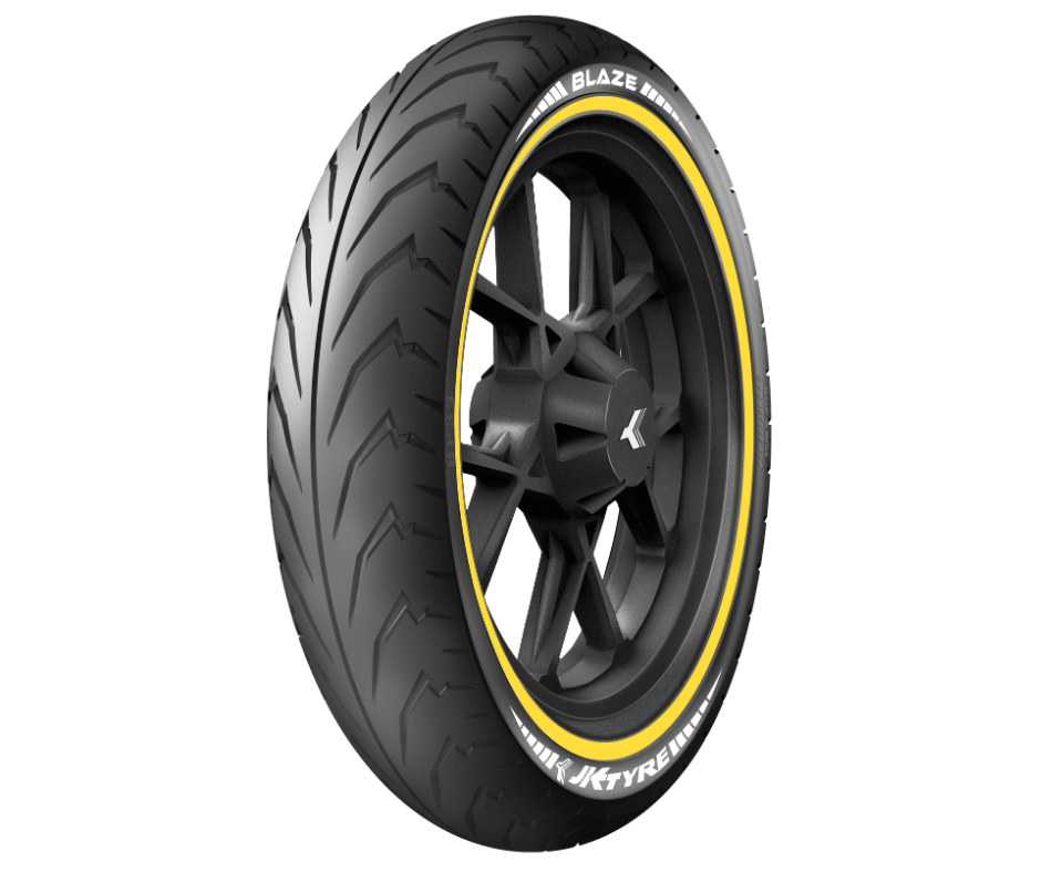 JK Blaze BF33 80-100-17 Tubeless Front Motorcycle Tyre - Buy Online at Ajmera Tyres