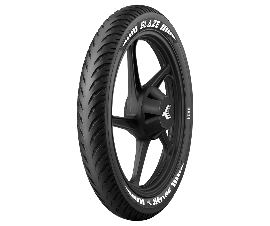 JK Blaze B34 80-100-18 Tubeless Rear Motorcycle Tyre - Buy Online at Ajmera Tyres