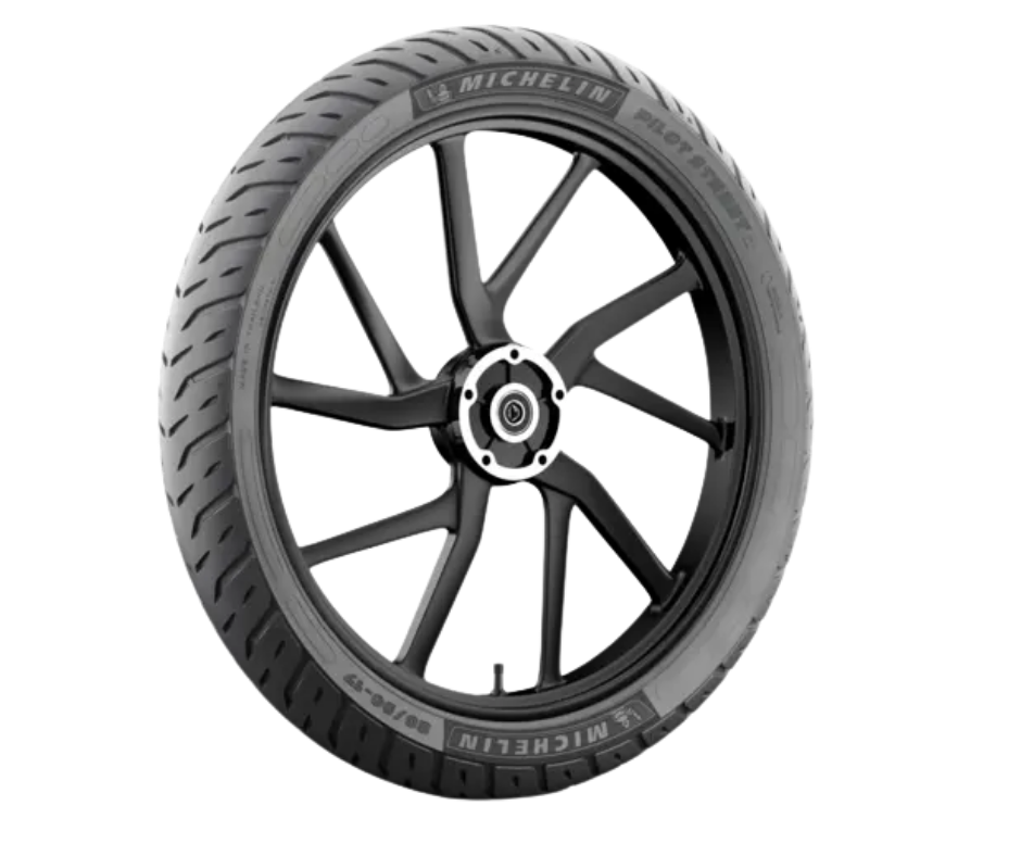 Michelin PILOT STEET 2 100-80-17 Tubeless Front Motorcycle Tyre - Buy Online at Ajmera Tyres