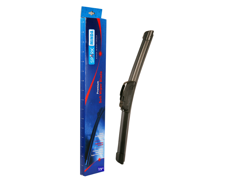 Spark Minda 19 Inch Soft Wiper Blade Graphite Beam Clip On India