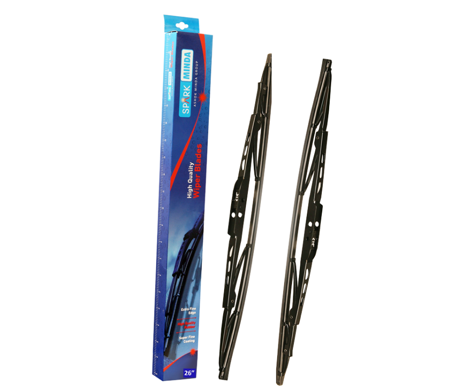 Spark Minda 26 Inch Soft Wiper Blade Graphite Beam Clip On India