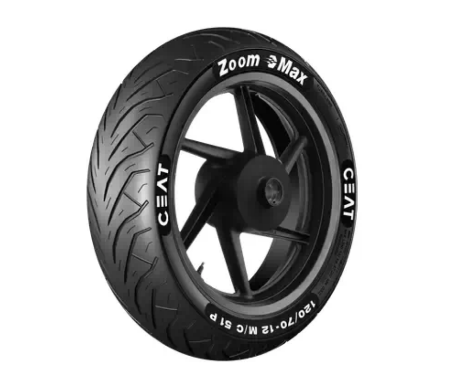 Ceat ZOOM MAX 130-70-12 Tubeless Rear Scooter Tyre - Buy Online at Ajmera Tyres